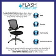 thumbnail image 4 of Flash Furniture Mid-Back Black Mesh Swivel Ergonomic Task Office Chair with Gray Frame and Flip-Up Arms, 4 of 12