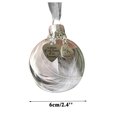 thumbnail image 3 of DPTALR Feather Ball - A Piece Of My Heart Is In Heave Memorial Ornament, 3 of 7