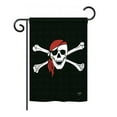 thumbnail image 2 of Breeze Decor 07042 Pirate Red Bandana 2-Sided Vertical Impression House Flag - 28 x 40 in., 2 of 2