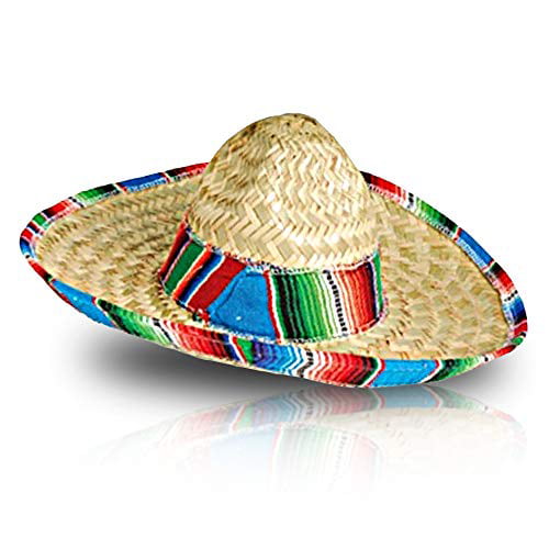 ArtCreativity Mexican Sombrero Hat, Straw Hat for Kids? Mariachi Costume, Cinco De Mayo Sombrero Party Hat with Chin Strap, Fits Most Kids, Fiesta Party and Decorations, Stage Play Prop - Walmart.com