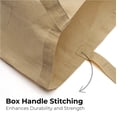 thumbnail image 6 of Top Cotton Pack of 12 – 100% Cotton Reusable Tote Bags – Bulk Grocery, Shopping, DIY, Beach & Gift Use (Brown Melange), 6 of 6