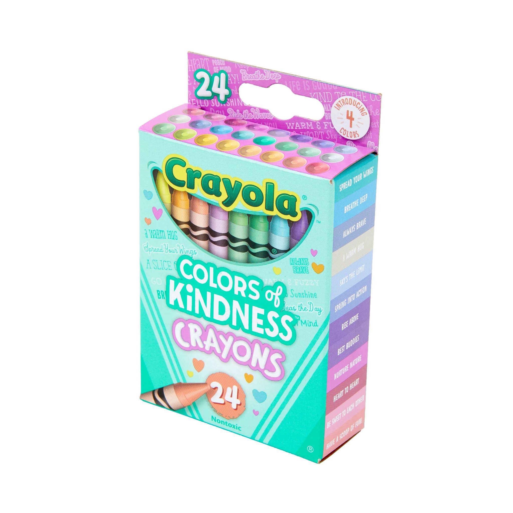 Crayones Crayola Colores de Amabilidad, 24 piezas, suministros para maestros, útiles para kindergarten, colores surtidos 4