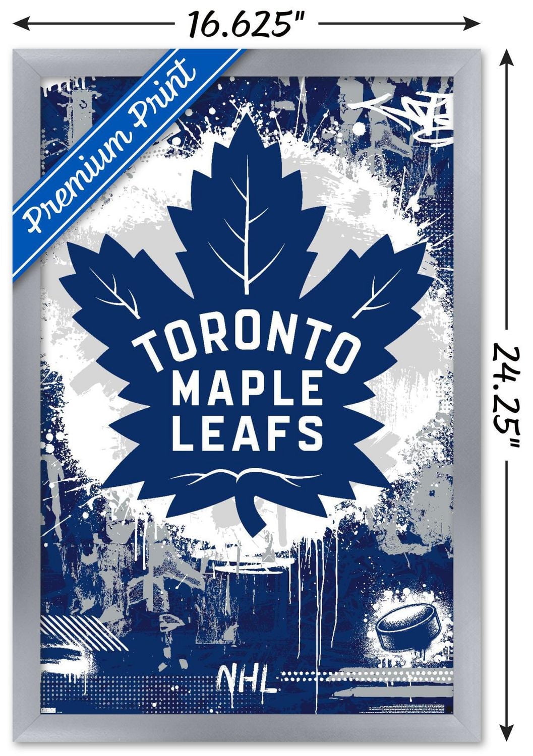 NHL Toronto Maple Leafs - Maximalist Logo 23 Wall Poster, 22.375" x 34"