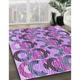 thumbnail image 3 of Ahgly Company Machine Washable Indoor Rectangle Transitional Orchid Purple Area Rugs, 7' x 10', 3 of 7