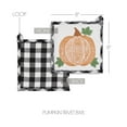 thumbnail image 3 of VHC Brands Annie Black Check Pumpkin Seasonal Fall Autumn Thanksgiving Halloween Table Decor for Kitchen Dining Room Party Gifts, Trivet 8x8, 3 of 4