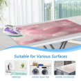 thumbnail image 5 of Ironing Mat Portable Ironing Blanket for Table Top Travel Ironing Pad for Washer Dryer 27.6" x 47.2" Pink Heart Bubbles, 5 of 6