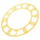 thumbnail image 4 of Reloj de espejo acrílico: moderno reloj decorativo de pared con pegatinas y números romanos para decorar la sala de estar, la entrada del hotel, 25 cm., 4 of 8