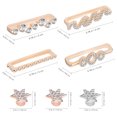 thumbnail image 3 of 7 Pcs Watch Band Decorative Ring Loops with Decorative Charms Studs for Silicone Watch Bands, 3 of 8