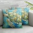 thumbnail image 3 of JEUXUS  Throw Pillow Covers Sea Turtle, Square Pillow Covers, Double Sided Printing Sea Turtle Pillow Case, Pillowcase for Sofa Bedroom Living Room, 3 of 5