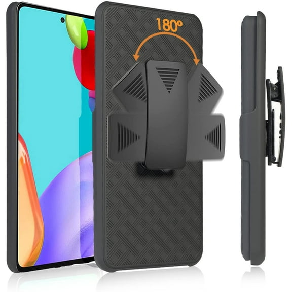 Holster Case Belt Clip for Samsung Galaxy A53 5G Phones - Swivel Cover Kickstand Armor Combo