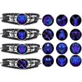 thumbnail image 1 of Pulsera Luminosa TANGJMXG 12 Piezas 12 Constelaciones Cuero Géminis Leo Libra Escorpio Sagitario, 1 of 5