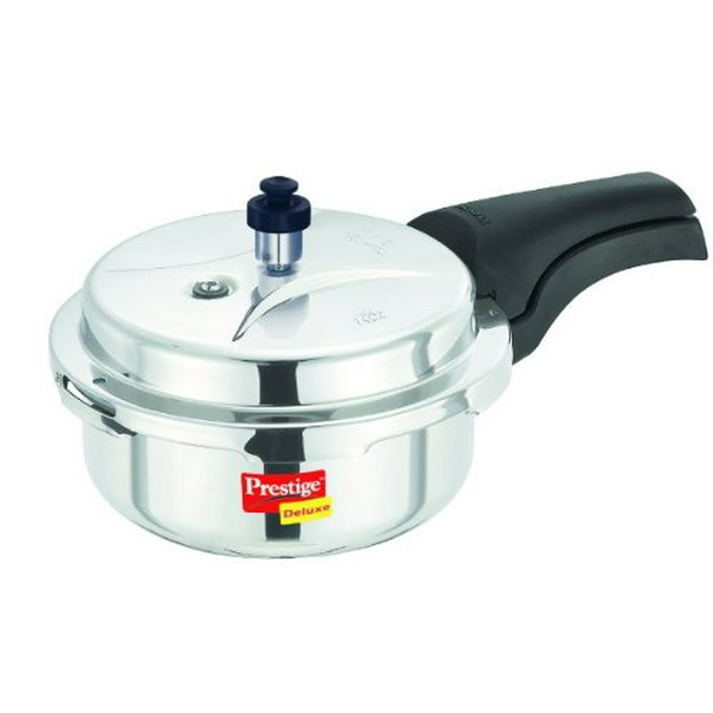 Prestige Deluxe Stainless Steel Pressure Cooker, 2 Liters