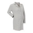 thumbnail image 5 of Ingrid & Isabel For Every Belly Women's Maternity Rib Button Down Sleepshirt, Sizes S-XXXL, 5 of 6
