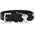 thumbnail image 1 of Stylish Rhinestone Bone Design Pet Collar with Secure Buckle for Dogs and Cats Comfortable Adjustable Leash Training Accessory, 1 of 4