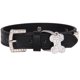 thumbnail image 1 of Pet Bone Rhinestone Collar - Ajustable 20-28cm, Material PU, Campana, para Perro/Gato, Regalo, 1 of 4