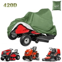HOMEYA Riding Lawn Mower Tractor Cover Fits Decks up to 54", Heavy Duty 420D, Outdoor Waterproof, Mildew, and UV Resistant Storage Cover, Green
