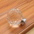 thumbnail image 3 of Poignée en Verre Cristal Poignée de Tiroir Sphérique Poignée d'Armoire Cristal Trou Unique Poignée d'Armoire - Transparent - 30mm, 3 of 9