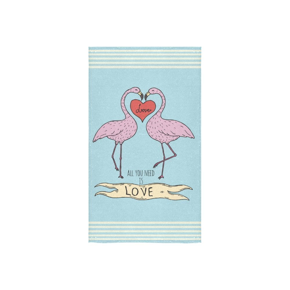 ZKGK Towel Flamingo Hand Towel Bath Towel 16"X28" For Home,Outdoor and
