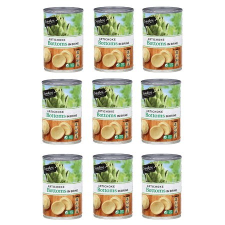 Artichoke in Brine Artichoke Bottoms Canned, 9 Cans, 13.75 Oz