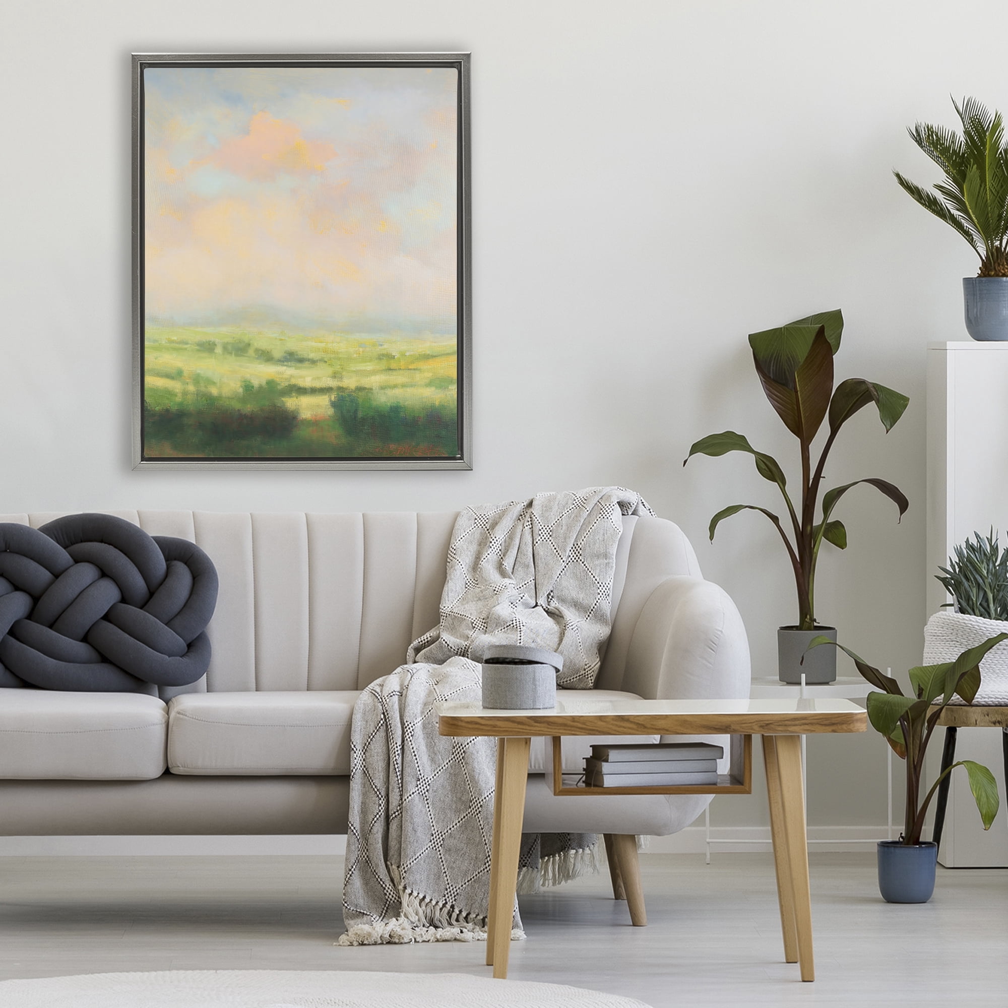 Stupell Industries Springtime Farnese Landscape Gray Framed Floater Canvas Wall Art, design by William McCarthy