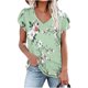 thumbnail image 4 of Camiseta de Manga Corta Suelta con Cuello en V Impresa, Blusa Casual para el Hogar Y el Uso Diario, 4 of 4