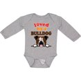 thumbnail image 3 of Inktastic English Bulldog Dog Girls Long Sleeve Baby Bodysuit, 3 of 5