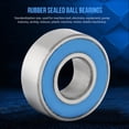 thumbnail image 4 of Cergrey Roulements roulements à Billes Étanches à la Poussière, Roulements Bleus Durables de Haute Fiabilité 5 * 11 * 4mm 25 Pcs / Set pour Équipement Électronique de Machine-Outil, 4 of 8