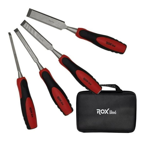 Rox Wood ROX-15399039-4PC Wood Chisel in Special Design Eva Bag - 4 Piece