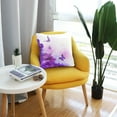 thumbnail image 6 of Purple Butterfly Flowers Square Throw Pillow Covers Couch Decorative Pillow Cases Outdoor Sofa Cushion Cover Modern Decor for Bed Living Room 20" x 20", 6 of 7