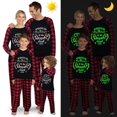 thumbnail image 1 of Pijamas familiares a juego de Navidad, Conjunto de pijama negro luminoso, miembro orgulloso de la lista traviesa, 2023, 1 of 3