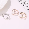 thumbnail image 1 of Anillos ajustables de estrella y luna, anillo abierto de estrellas de luna creciente chapado en oro de 18 quilates, plata y estrellas, joyería para mujer Sailing Electrónica, 1 of 5