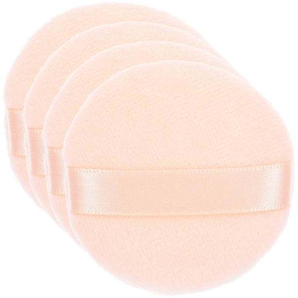 4Pcs Round Powder Puff Makeup Air Cushion Sponge Puff Non-Fluorescer Concealer Foundation Cosmetic Puff Size S