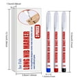 thumbnail image 3 of LSLJS Long Head Marker Pen Wooden Precision Marker Pen Extended Special Oil-based Marker Pen, Permanent Marker, 3 of 9