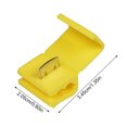 thumbnail image 4 of Wire Connector Plastic Brass Scotch Lock Terminal Electrical Wire Splice Crimp, Yellow, 20pcs, 4 of 9