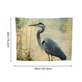 thumbnail image 3 of ZFLMY Blue Heron Tapestry Wall Decoration 100% Polyester Wall Art Tapestry for Decorative Wall Hanging Bedroom Living Room Decor 40x30in, 3 of 6