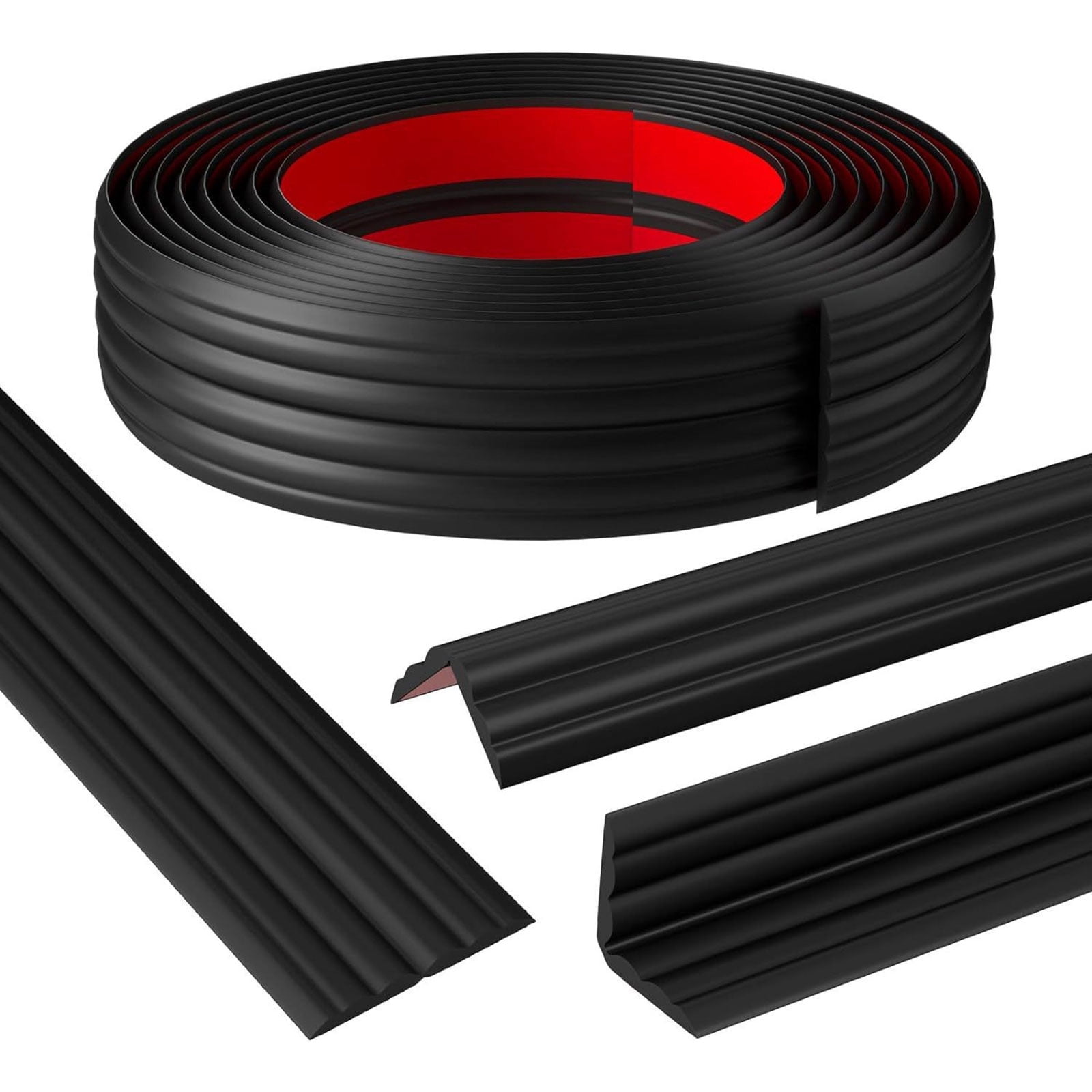 RUISINERY Thickened Chair Rails Home Corner Guard Strips 6mx40mm for Effortless Installation and Long Lasting Styles