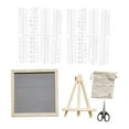 thumbnail image 4 of Tablero de letras de fieltro Tablero de mensajes intercambiable Tablón de anuncios rústico decorativo con Gris, 4 of 9