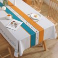thumbnail image 1 of Dining Table Coffee Table Cloth Tablecloth Wash-free Oil-proof Waterproof Anti-scalding Light Luxury High-end PC Tablecloth  Style Table Mat Fabric, 1 of 7