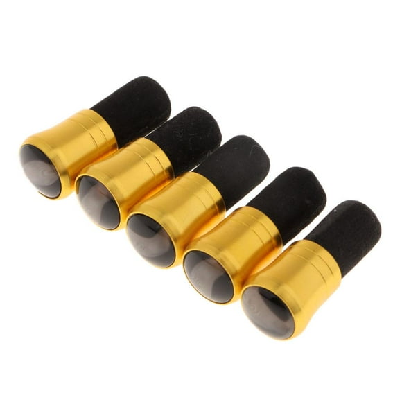S SERENABLE 5pcs Fishing Rod Pole Butt Caps Front Cover Stopper Plug End Protector 03 11mm