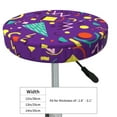 thumbnail image 4 of Naloa Retro 80s Style Round Bar Stool Cushion Cover 12-14 inch, Fits Kitchen, Office, Restaurant Chairs - 13 inch, 4 of 7