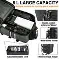 thumbnail image 4 of Zacro Bike Bag for Rear Rack, 8L Waterproof Bicycle Rear Seat Bag Cycling Cargo Luggage Bag with Rain Cover, Black, 4 of 7
