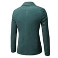 thumbnail image 3 of Yaoyar Men's Casual Corduroy Blazer Classic Fit One Button Sport Coat Fashion Notch Lapel Blazer Jacket Green XL, 3 of 8