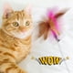 thumbnail image 2 of Cat Teasing Wand Collar de silicona Juguete manos libres con campana y plumas, 2 of 5