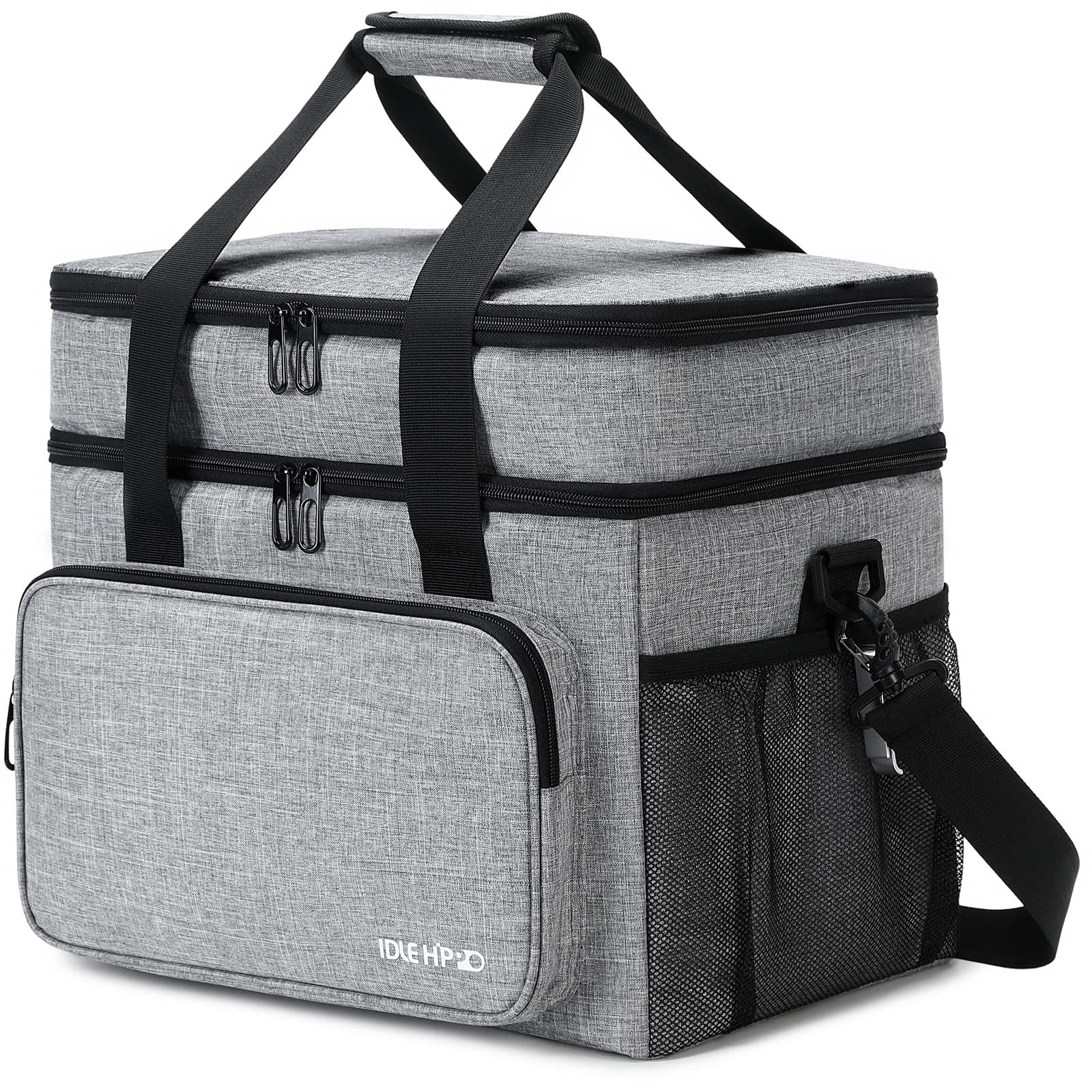 Idle Hippo Cooler Bag 60Can Soft Sided Coolers, Double Deck Insulated