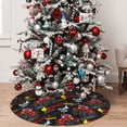 thumbnail image 5 of Yiaed Monster Truck Print Christmas Tree Skirt , Tree SkirtsTree Mat for Christmas Winter Holiday Indoor Decorations-48", 5 of 7
