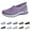 47# Light Purple, variant on Women's Slip On Walking Shoes Breathable Mesh Platform Non Slip Memory Foam Casual Sneakers Women Woven Orthopedic Shoes Comfortable Lightweight Running Sneaker,White#38