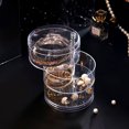 thumbnail image 3 of YAOMOBB Jewelry Organizer Tray Waterproof Jewelry Box with Transparent Layers 3 4 5 Rotating Earring and Necklace Organizer Daily Use Jewelry Storage Box, 3 of 6