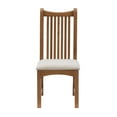 thumbnail image 6 of Linon Stanton Dining Chairs, Set of 2, Brown Finish with Beige Fabric, 6 of 11