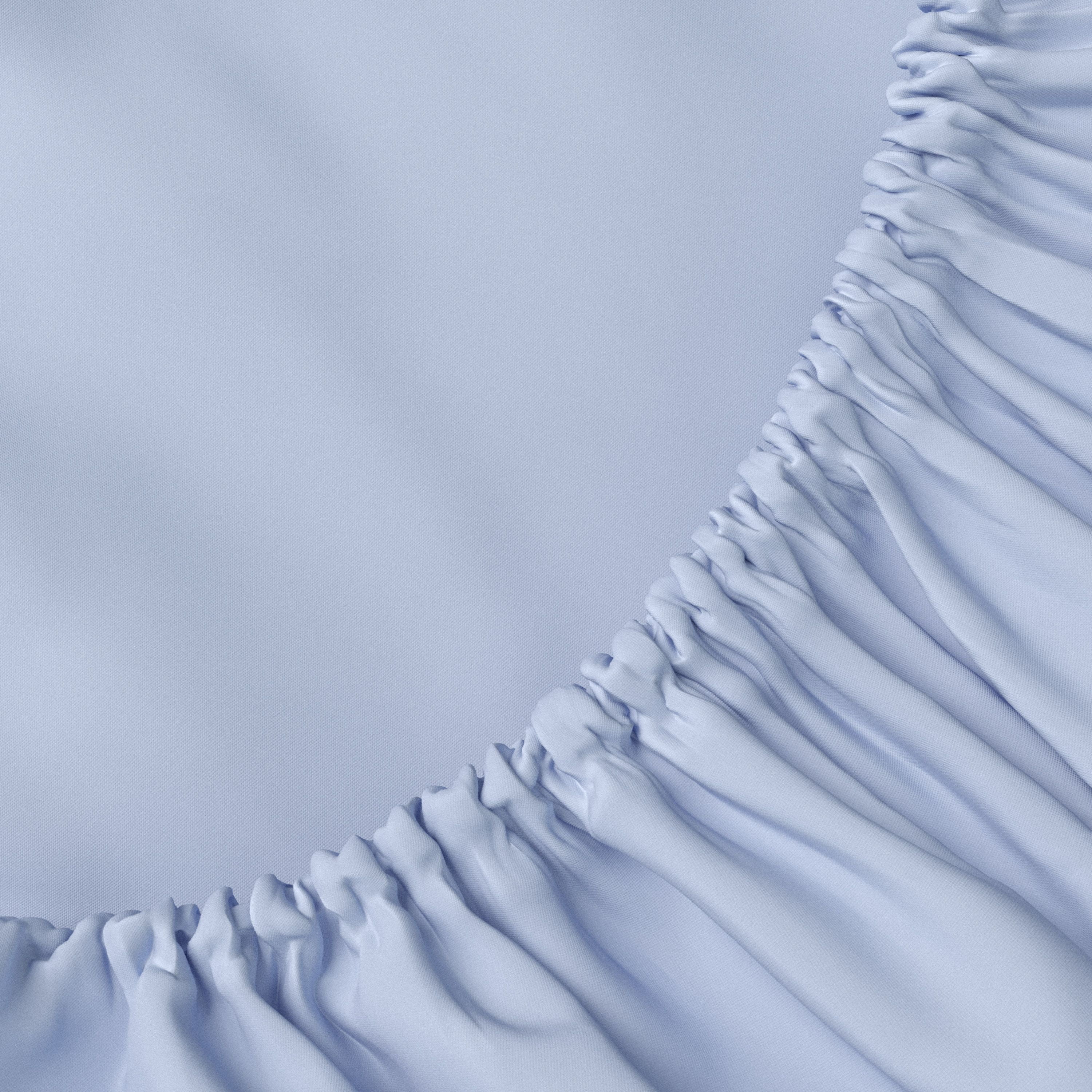 Mainstays Kids Microfiber Bed Sheet Set, Queen, Light Blue, 4 Pieces