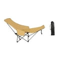 thumbnail image 3 of jinwen Chaise Longue Pliante Robuste pour Camping Pêche Sports Pelouse Kaki, 3 of 9